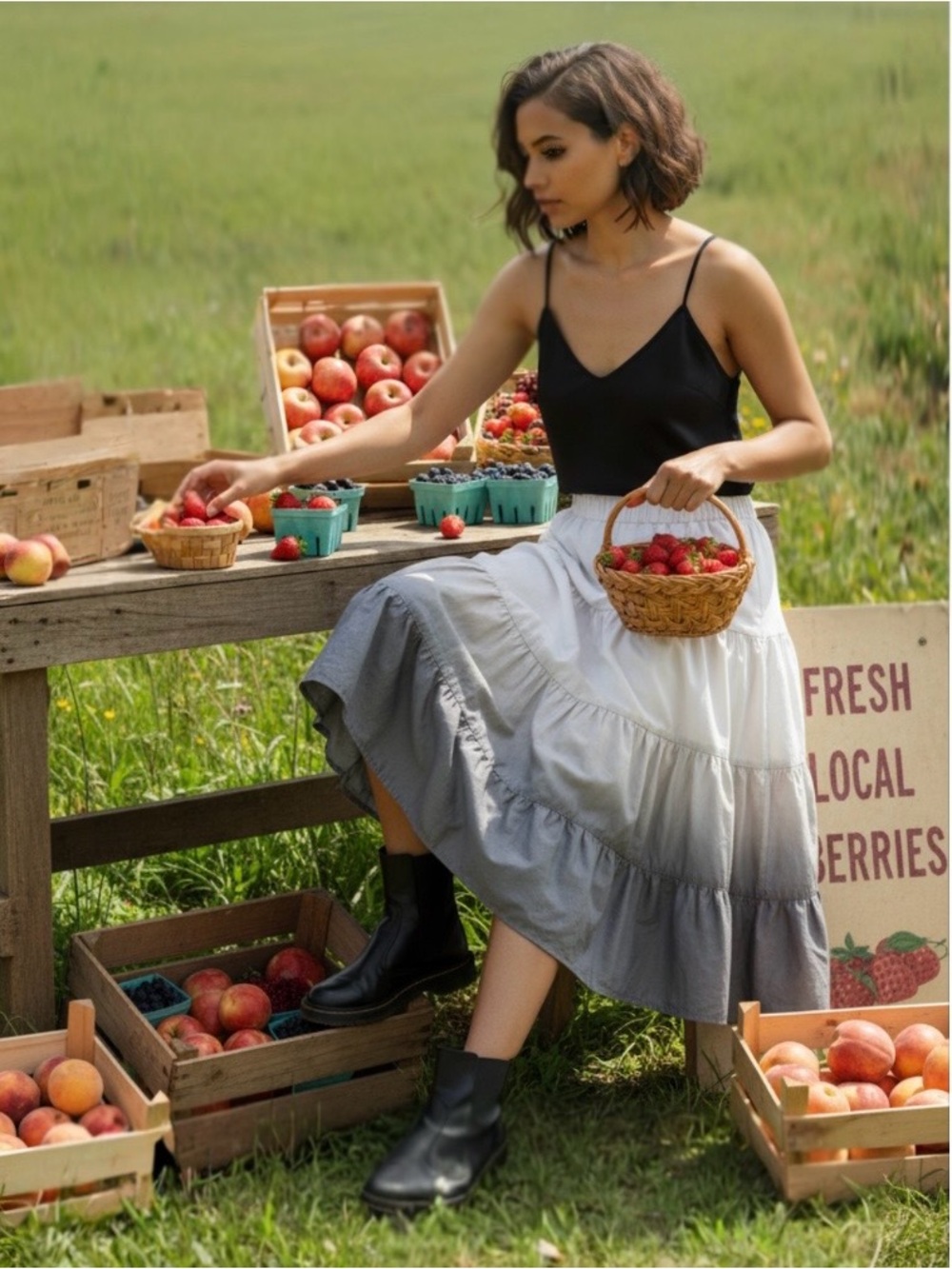 Gradient Tiered - Skirt